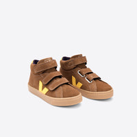 esplar mid suede velcro sneakers brown tonic
