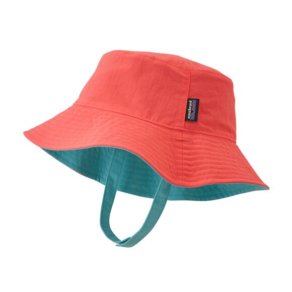 baby sun bucket hat coral