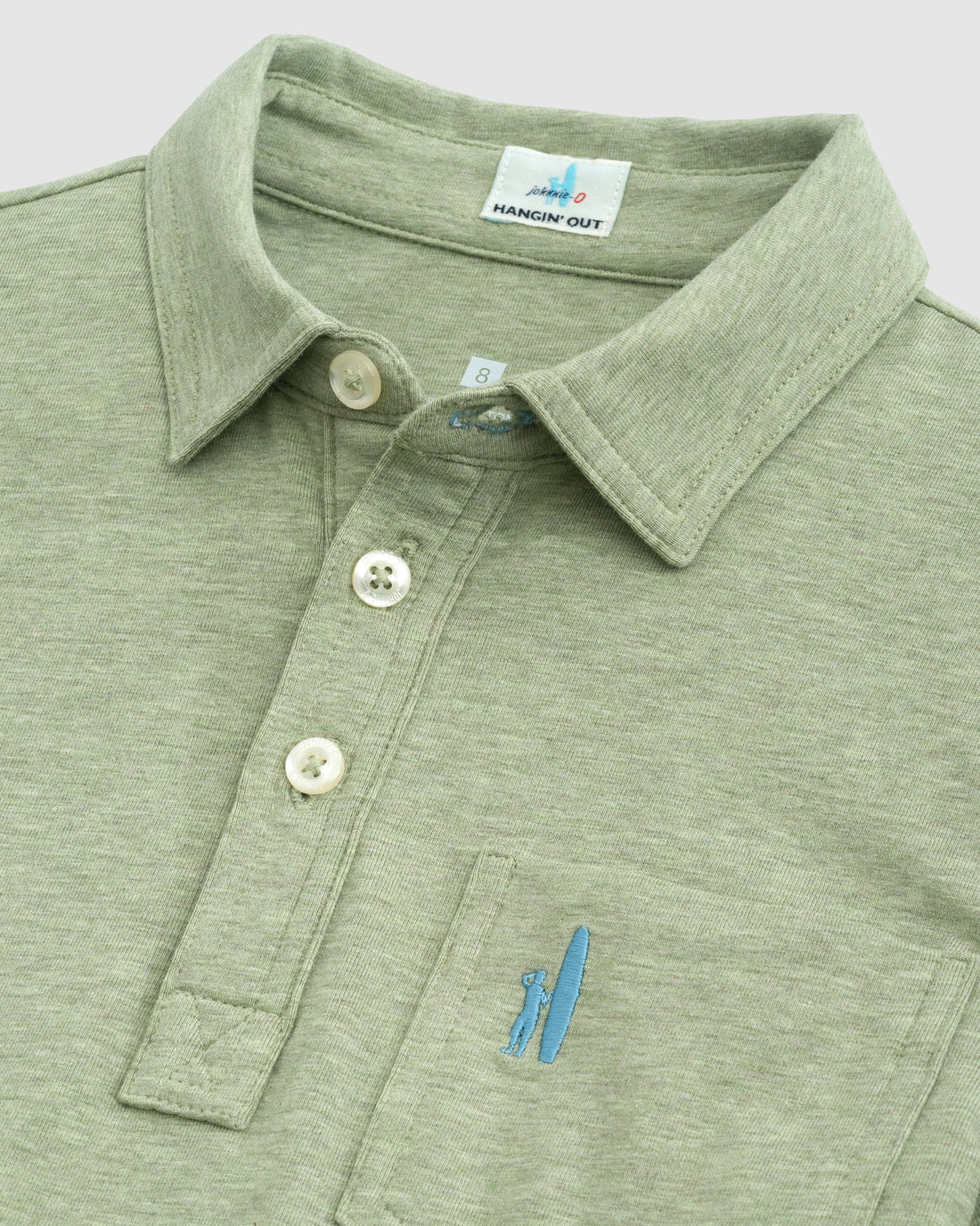heathered original polo dill