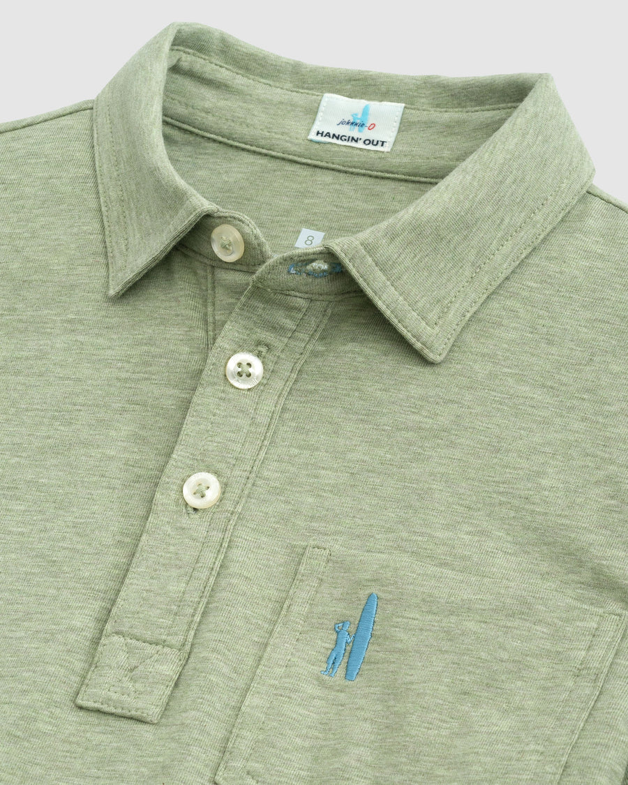 heathered original polo dill