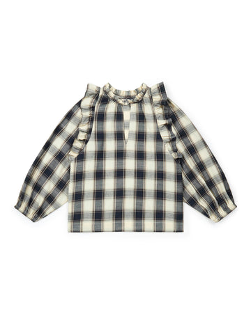 women's blouse carreau creme
