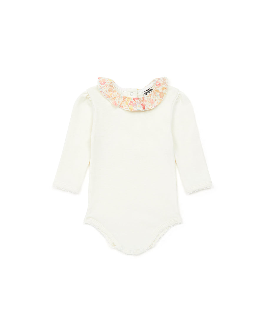 baby liberty onesie liberty ecru