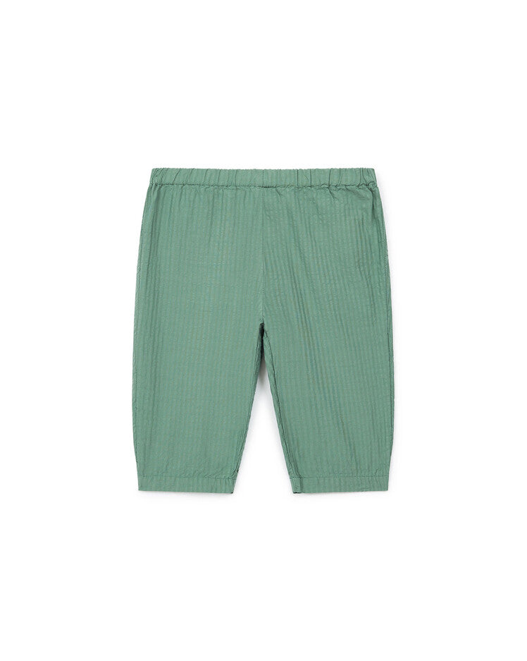 baby seersucker pants green