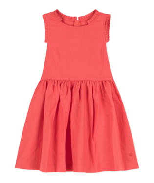 sleeveless linen dress