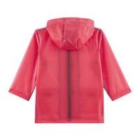 transparent  hooded rain jacket