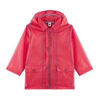 transparent  hooded rain jacket