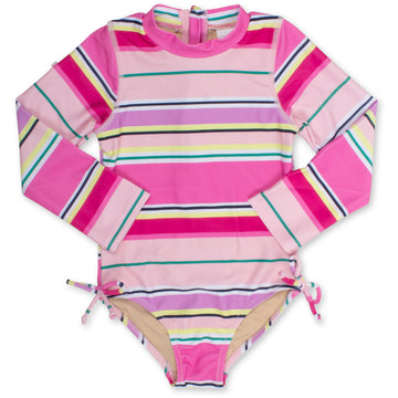 long sleeve bathing suit beach stripe
