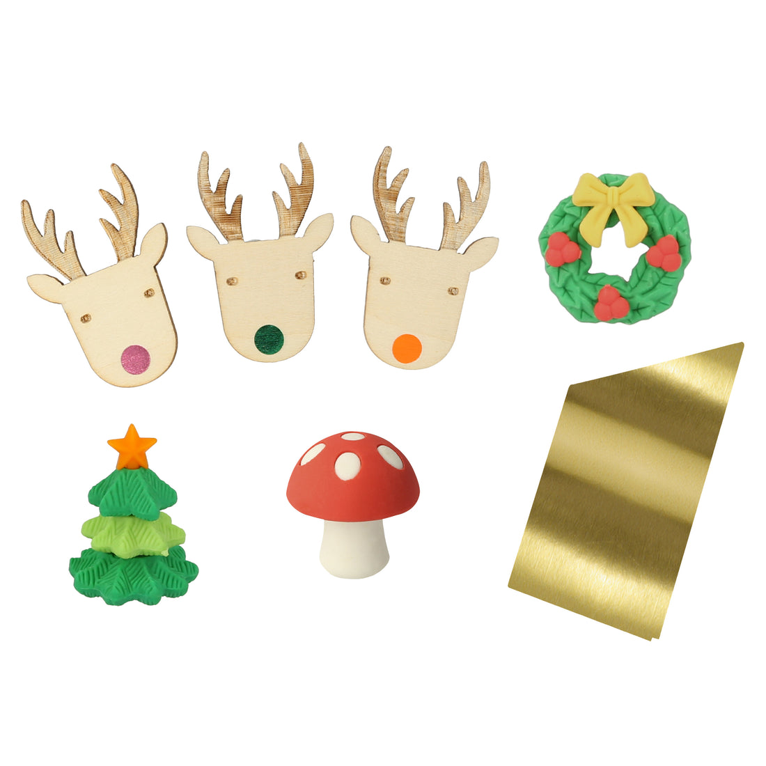 reindeer crackers w/ gingham bows
