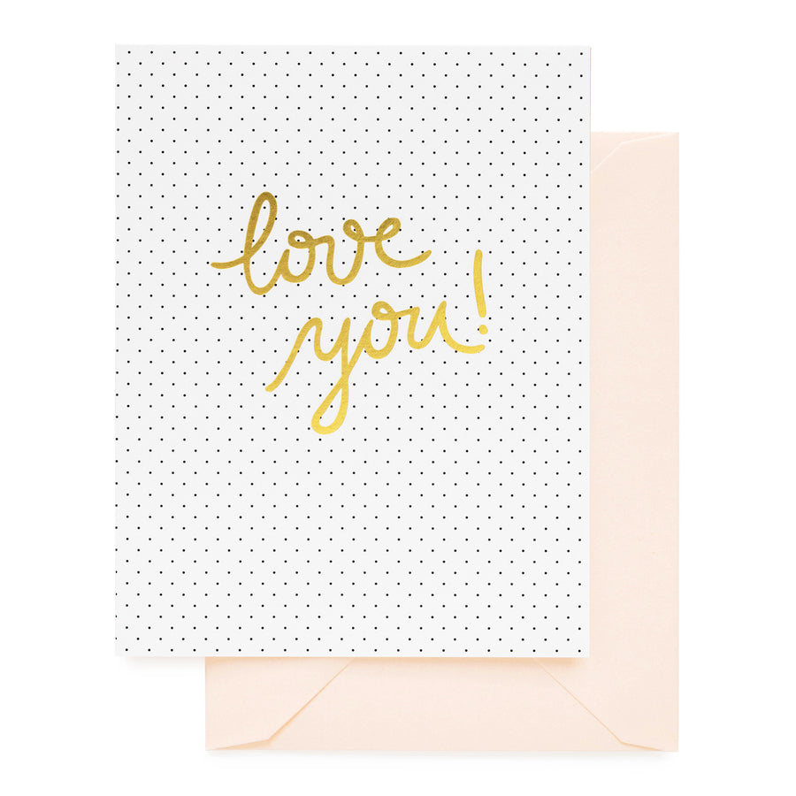 love you, playful card
