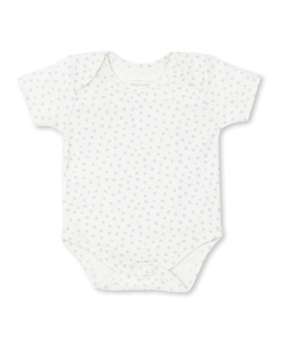 baby short sleeve bodysuit blue dot