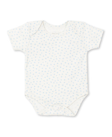 baby short sleeve bodysuit blue dot