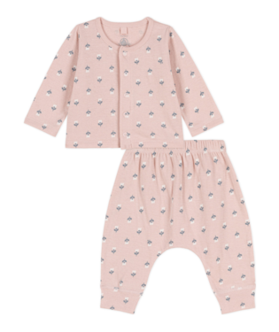 floral cardigan & pant set