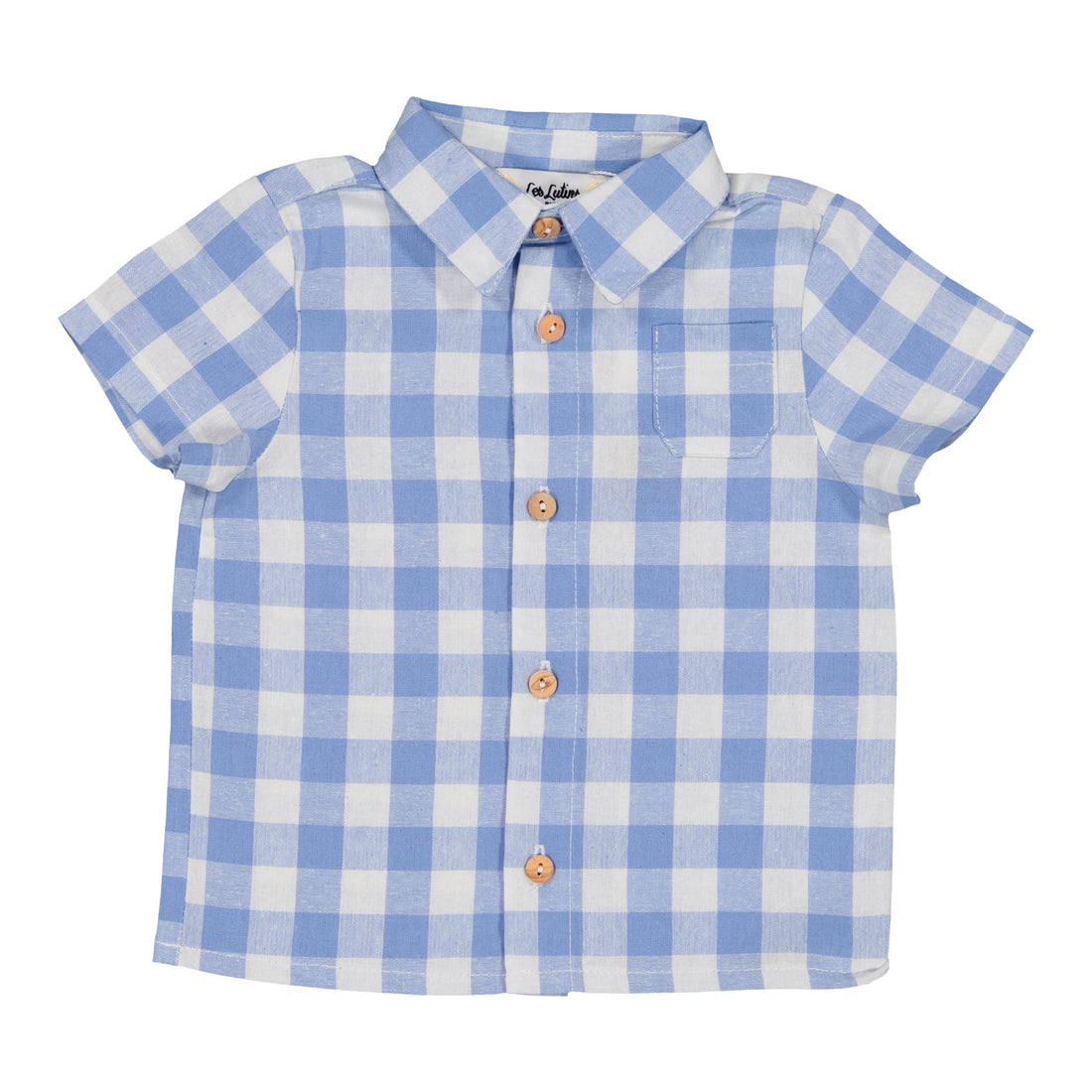 baby marcel shirt blue gingham