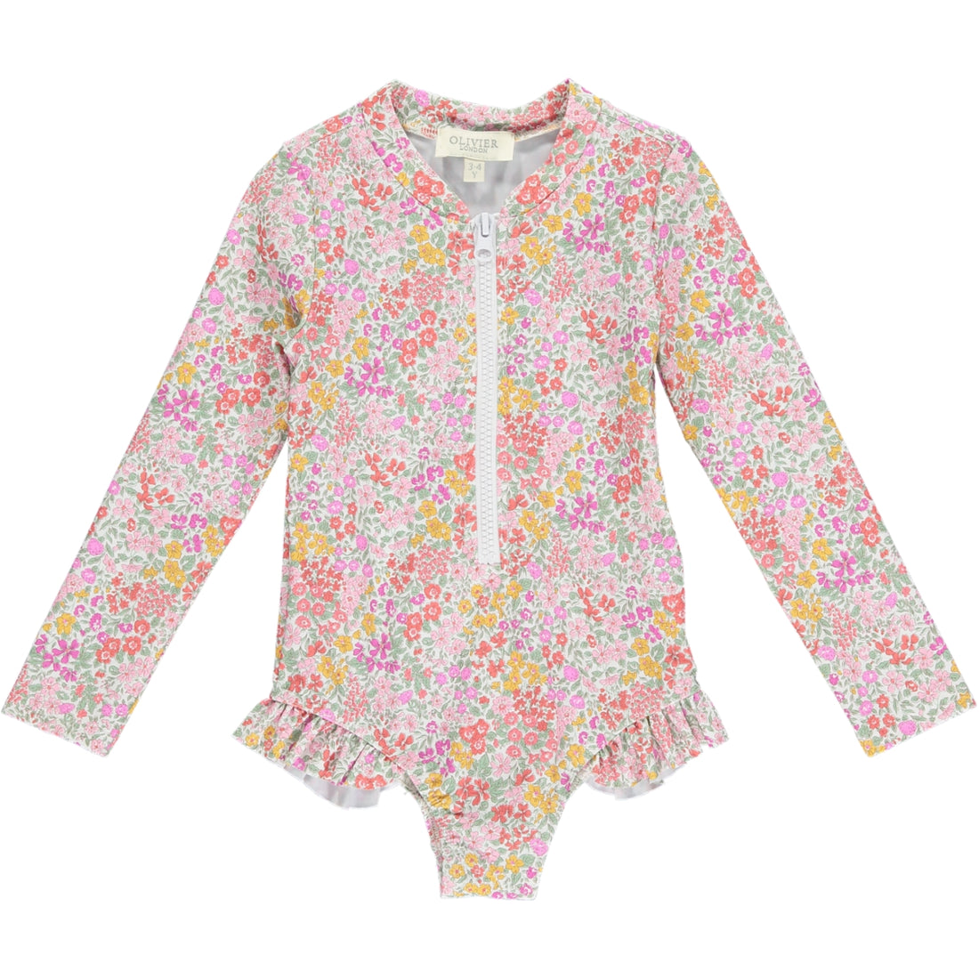 girls rashguard pink floral