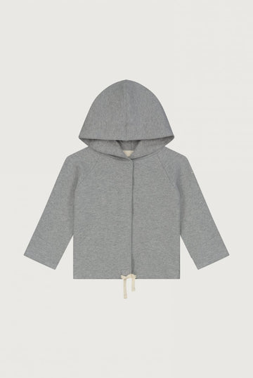 baby hooded cardigan grey melange
