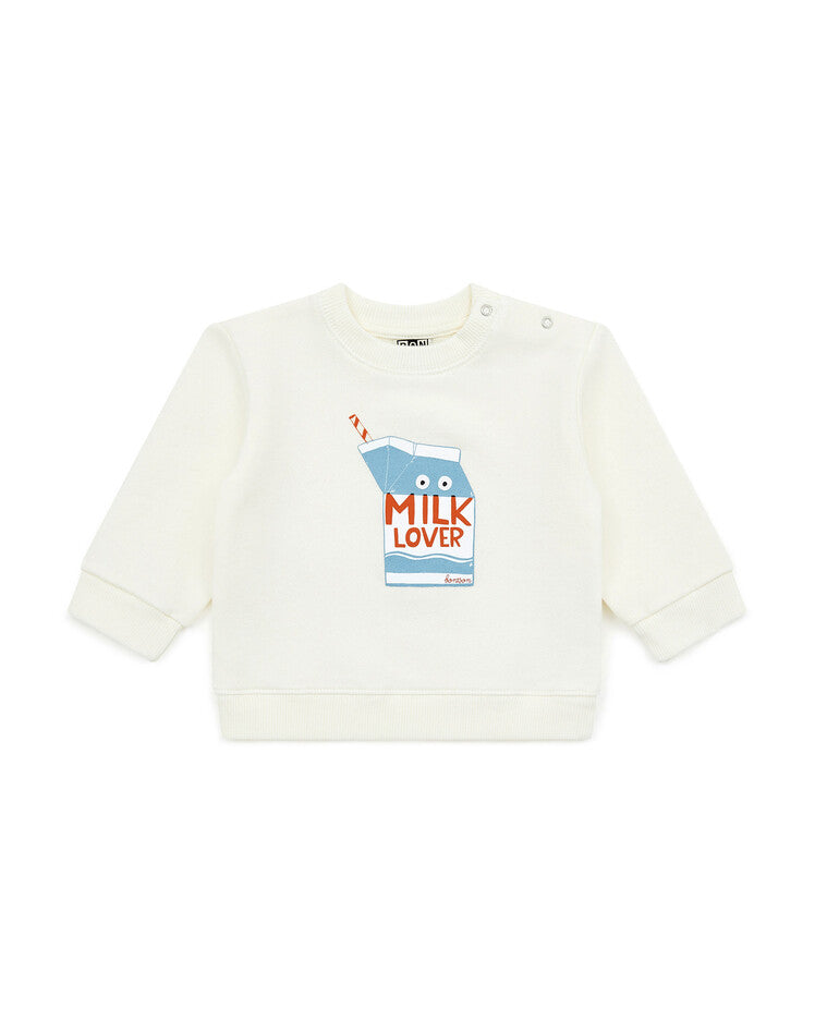 baby milk sweatshirt creme