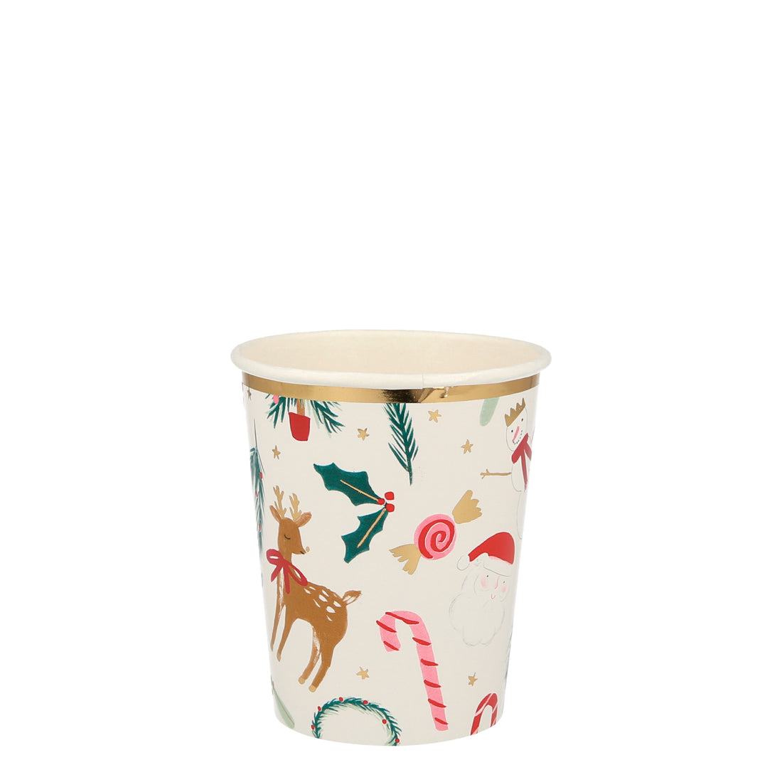 festive motif cups