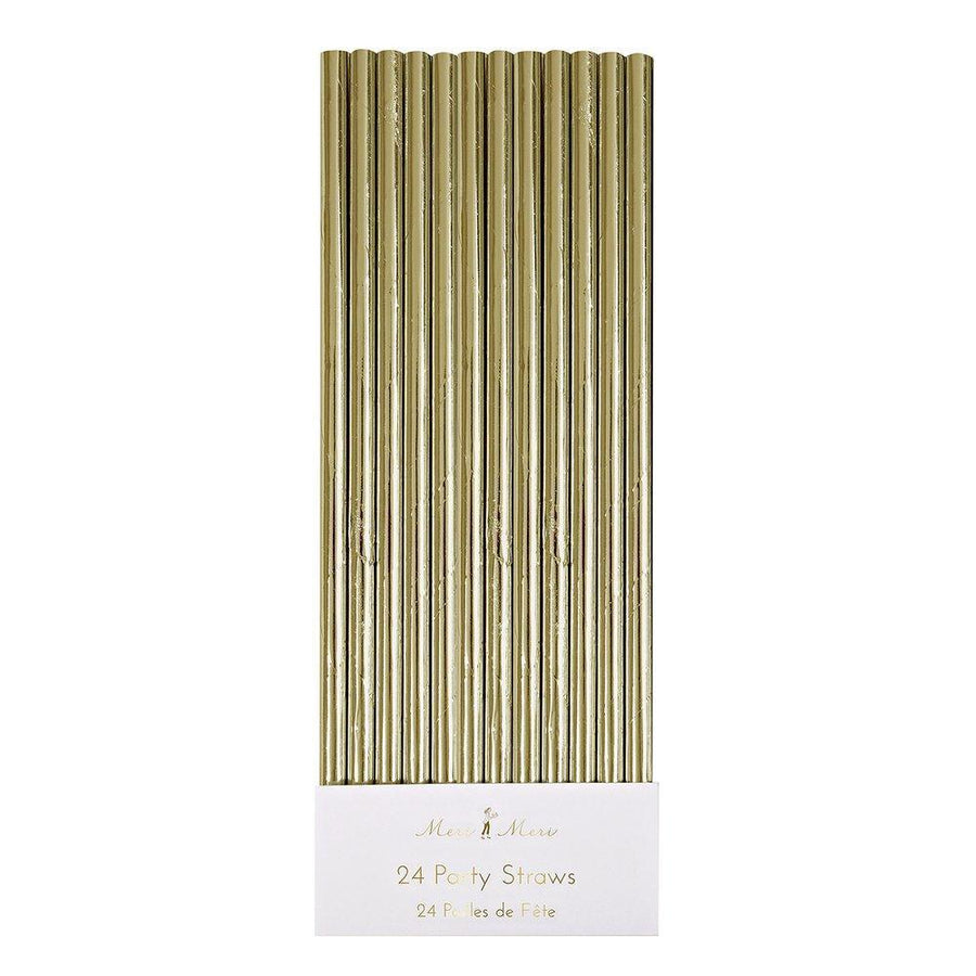 gold foil straws
