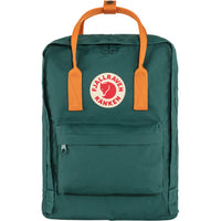 kanken backpack green orange
