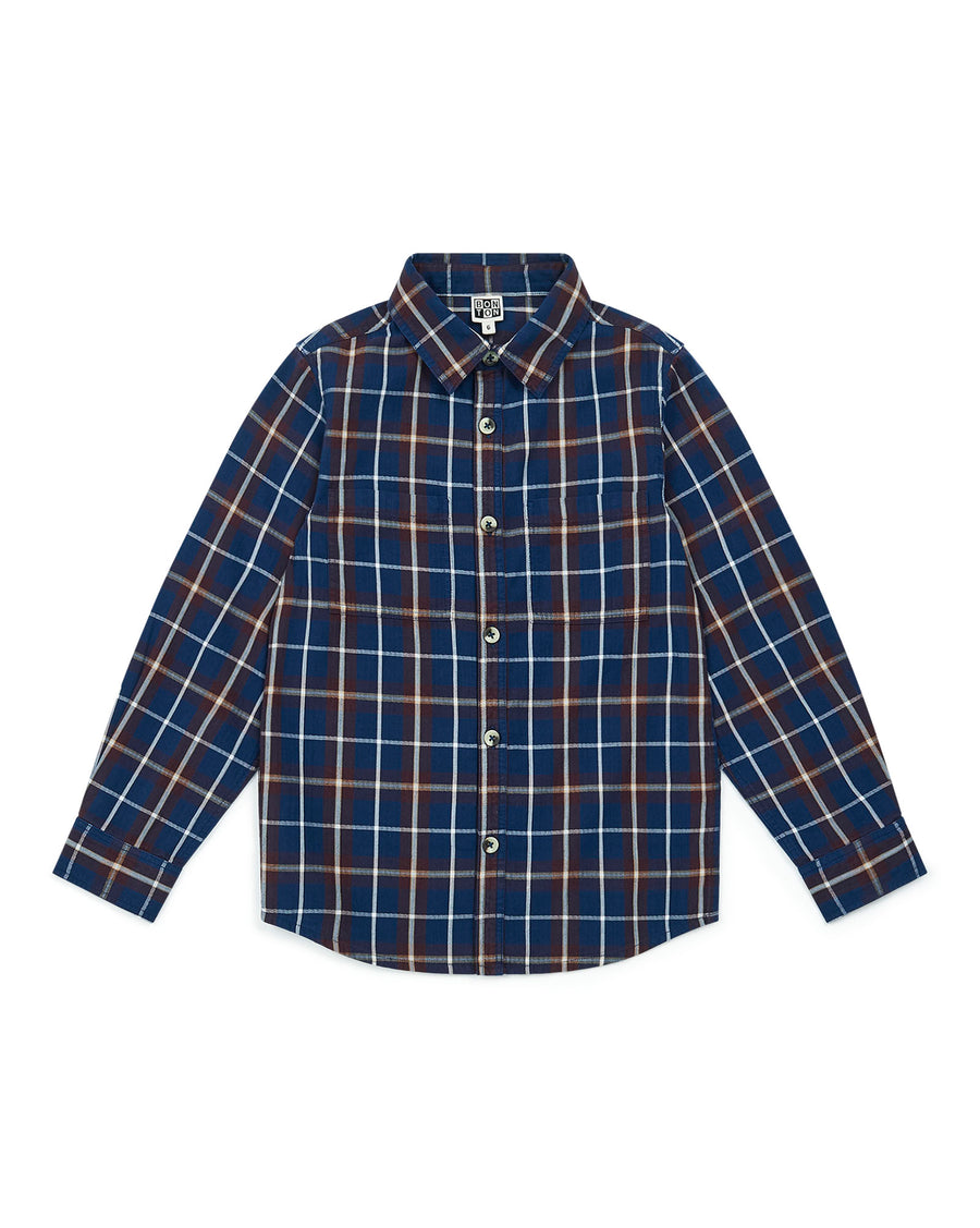 shirt carreau denim