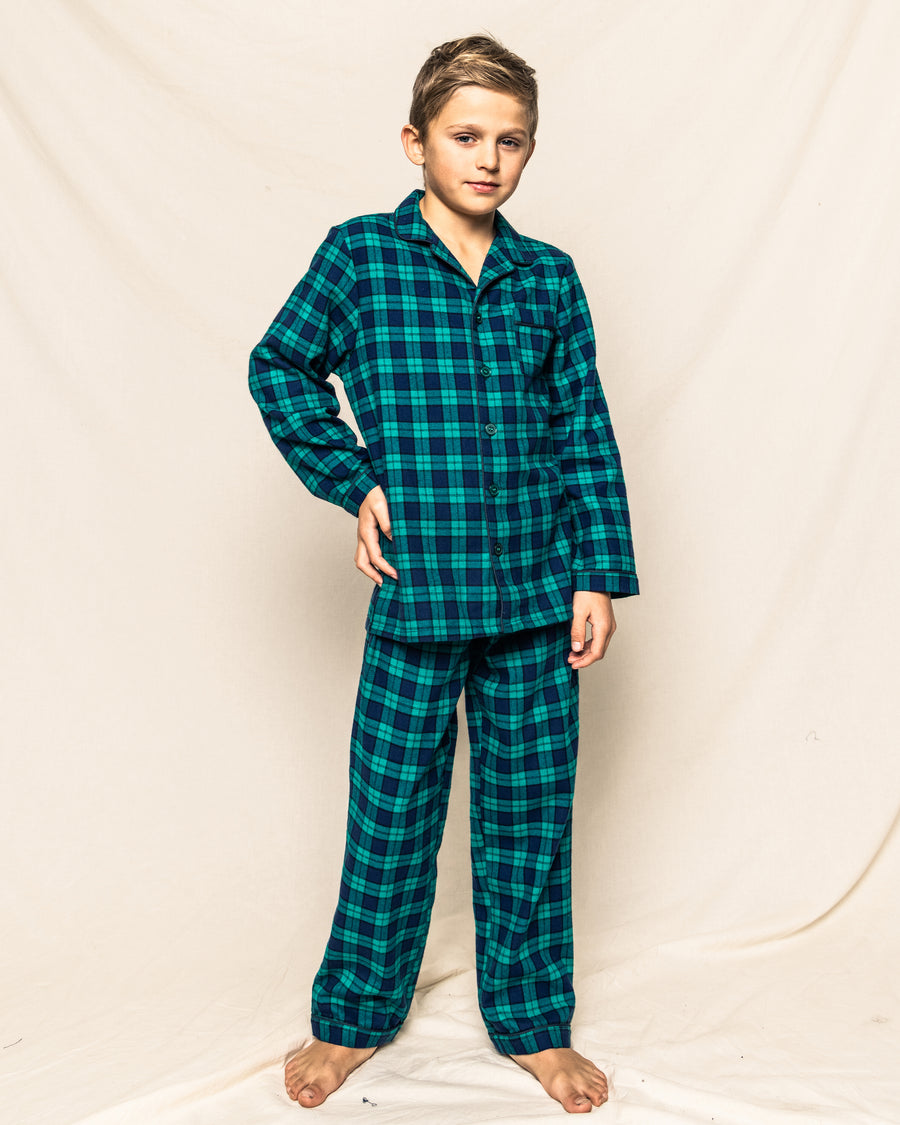 baby pajama set highland tartan