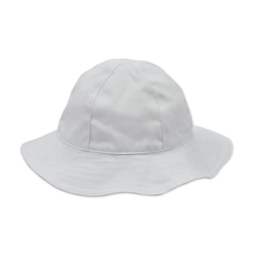 baby sun hat white twill