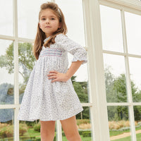 girls azulina smock dress