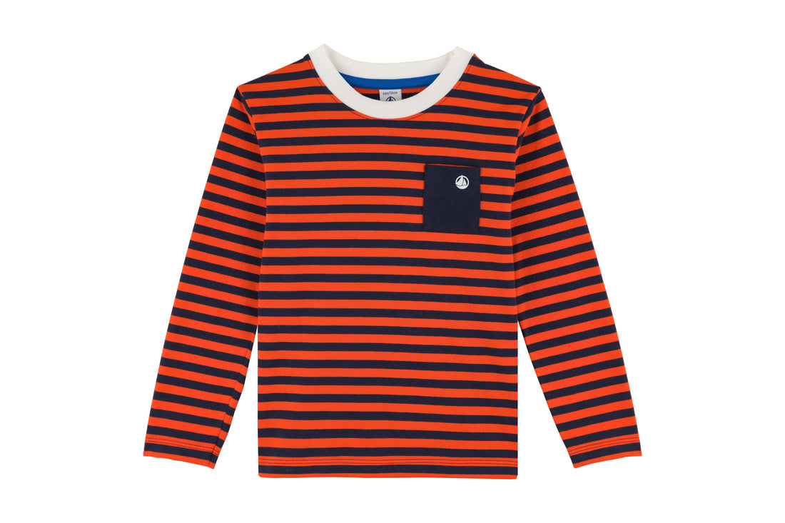 towna ls striped top with side pocket