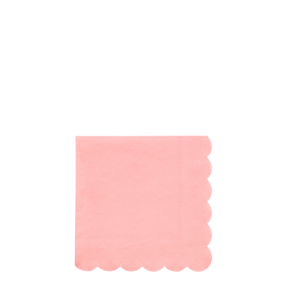 neon coral small napkins