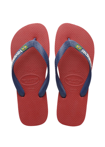 havaianas brazil logo sandal red