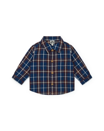 baby shirt carreau denim