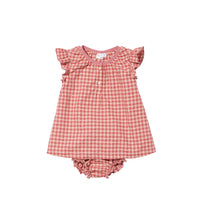 edie baby dress pink gingham