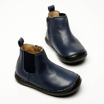 arlo booties navy leather