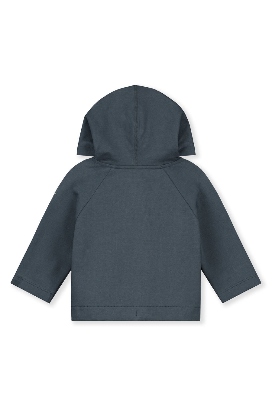 baby hooded cardigan blue grey