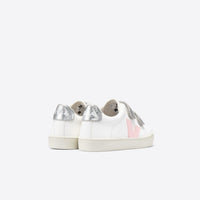 esplar velcro sneaker petal silver