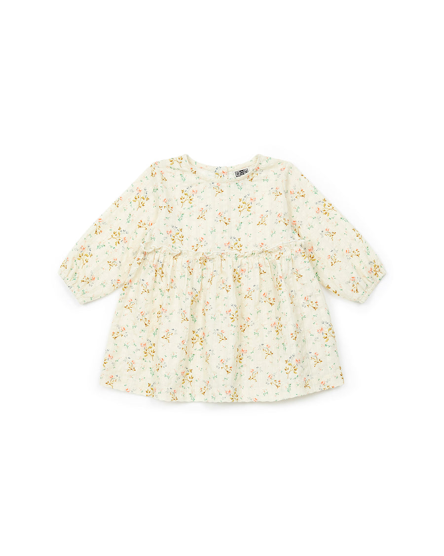 baby dress daisy creme