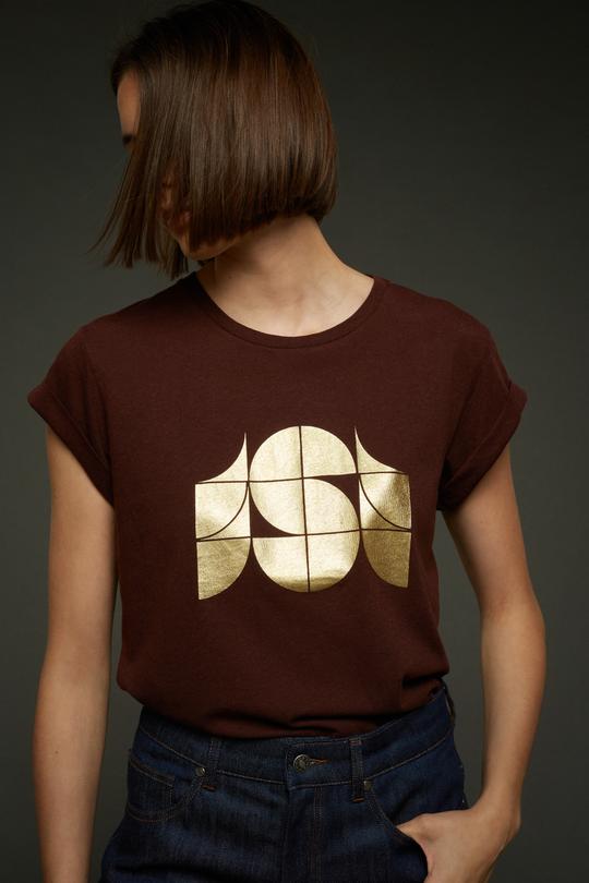 women's valentin aubergine tee