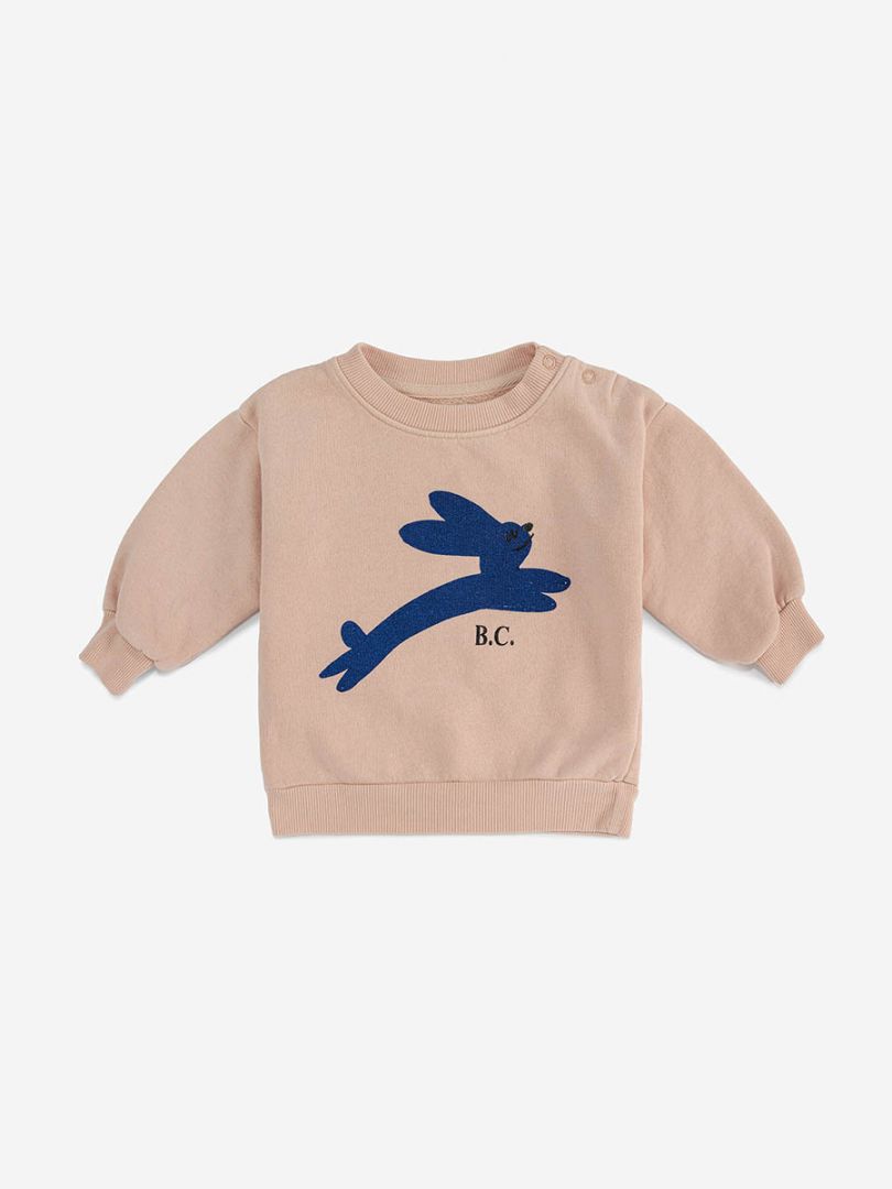 baby jumping hare sweatshirt