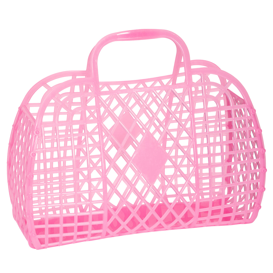 retro basket neon pink