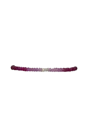 2mm ruby ombre bracelet