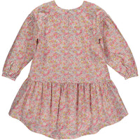 carey ruffled dress pink