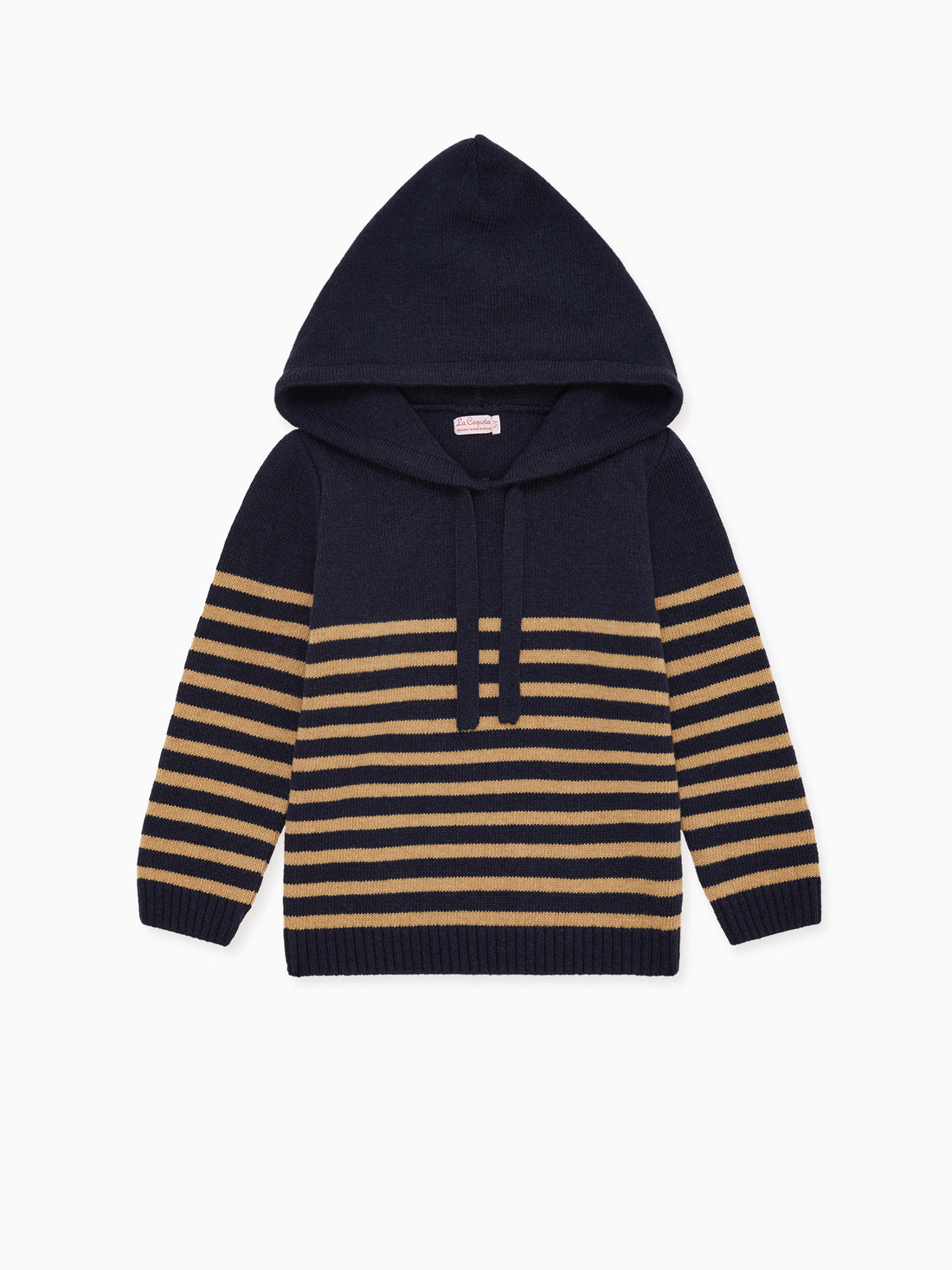luis hoodie navy stripe