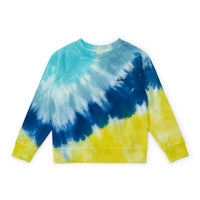 tie dye sweatshirt bleu
