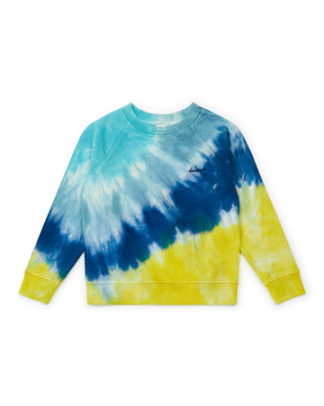 tie dye sweatshirt bleu