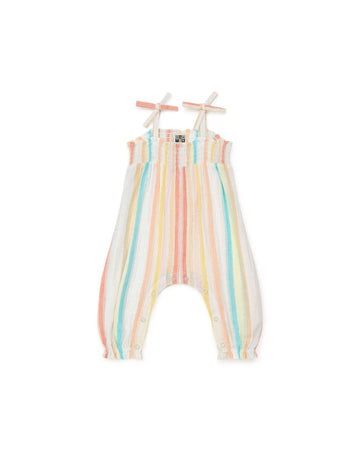 baby romper multi stripe
