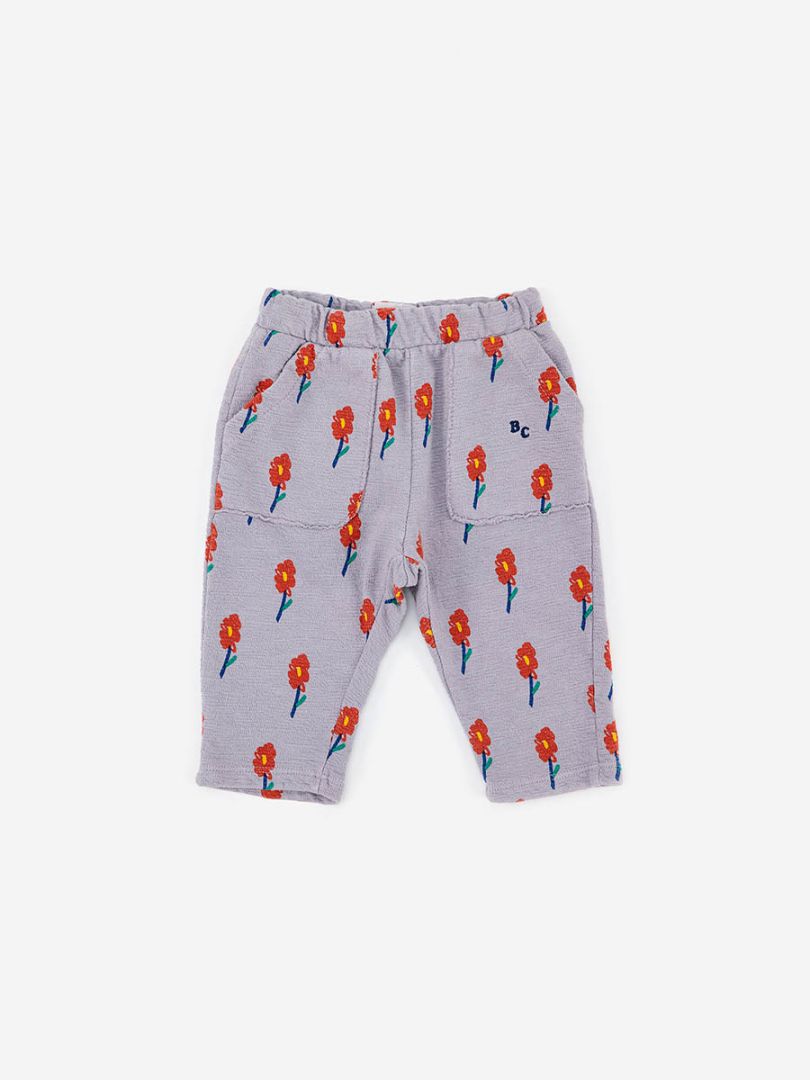 baby flowers all over jogging pant lavender