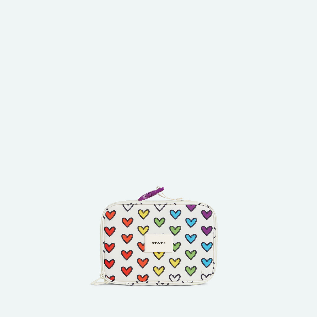rodgers lunch box rainbow hearts