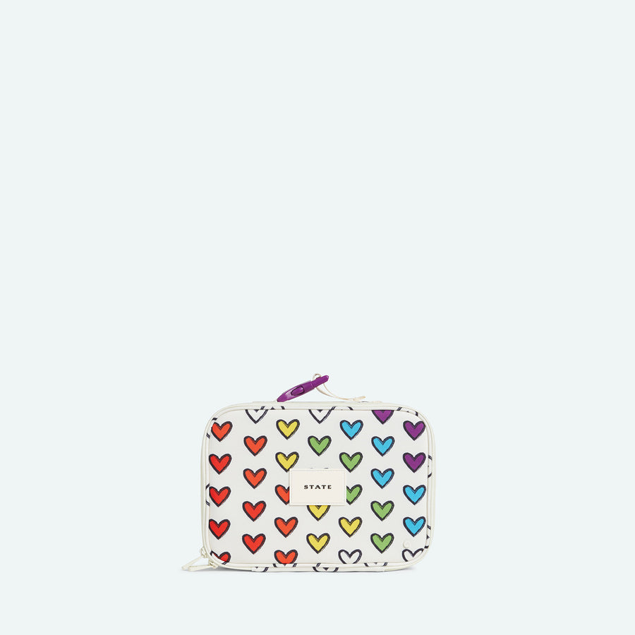 rodgers lunch box rainbow hearts