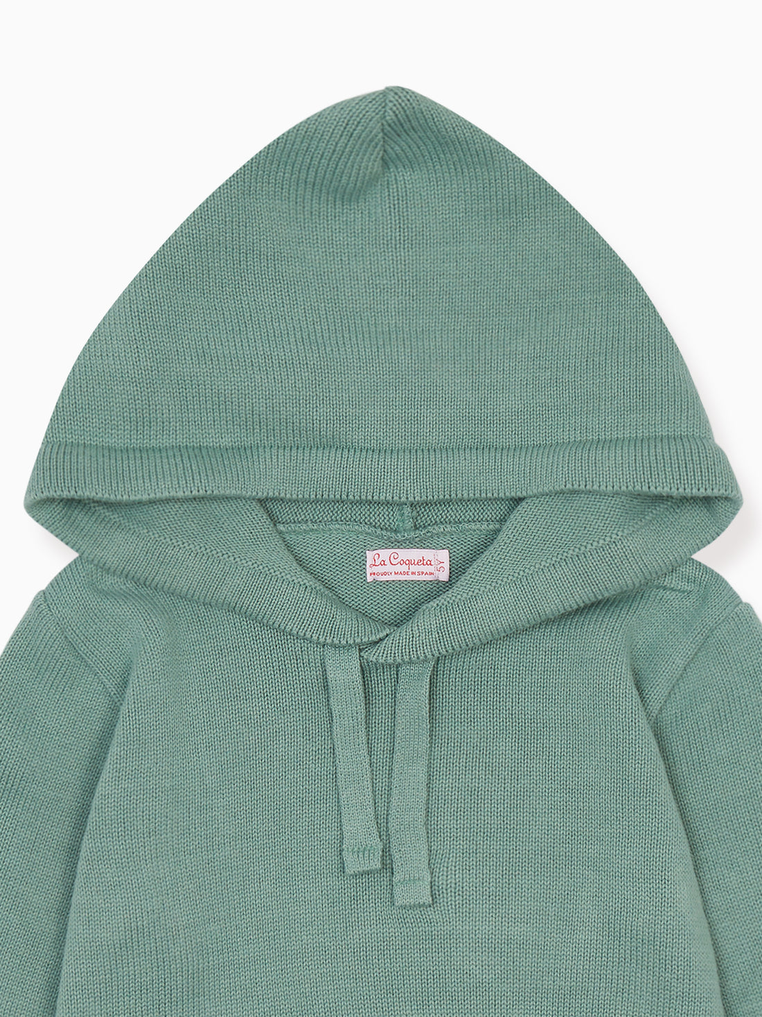 boys leo hoodie jumper sage