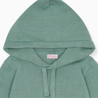 boys leo hoodie jumper sage